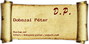Dobszai Péter névjegykártya