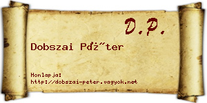 Dobszai Péter névjegykártya